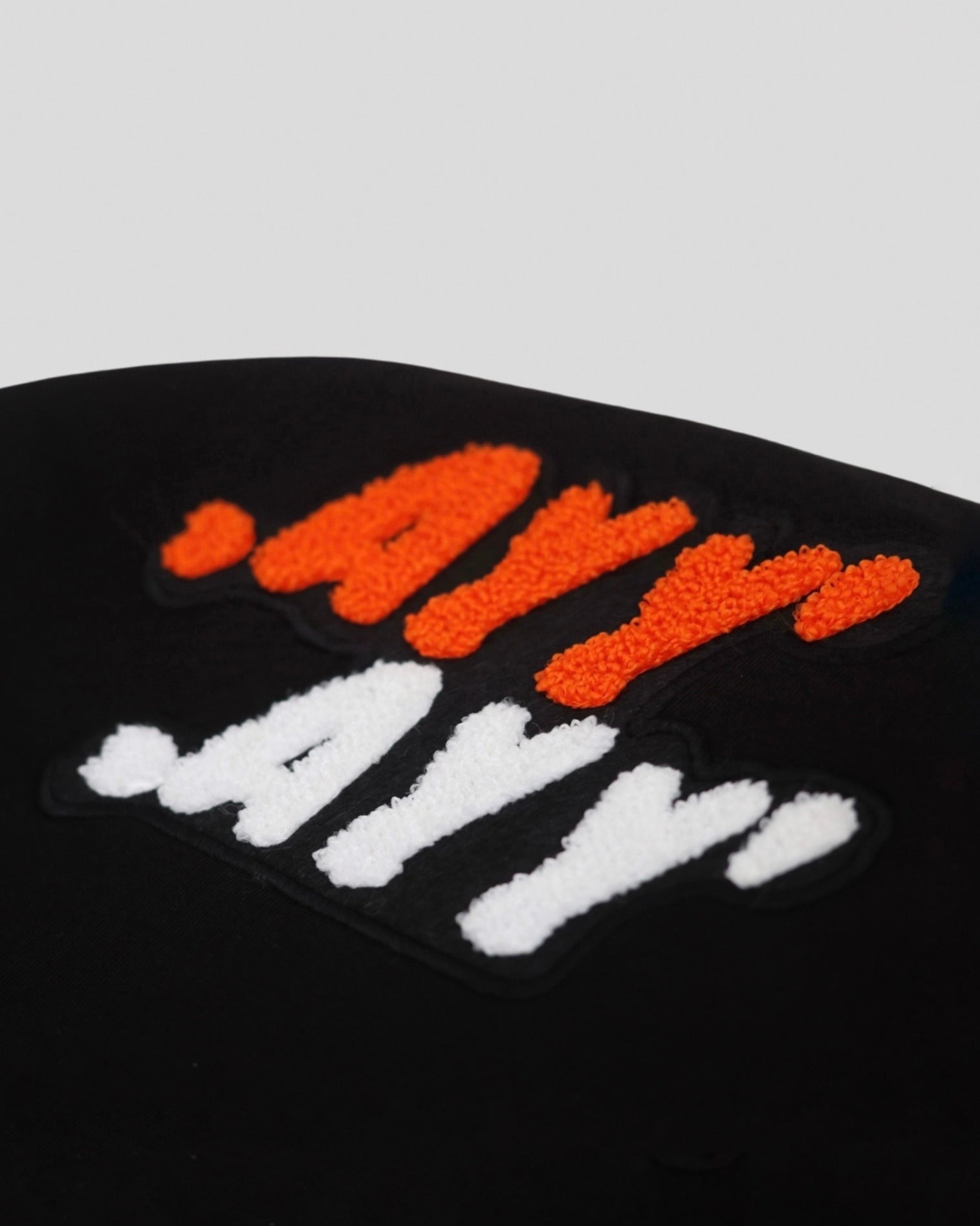 Oversized Black T-Shirt Orange