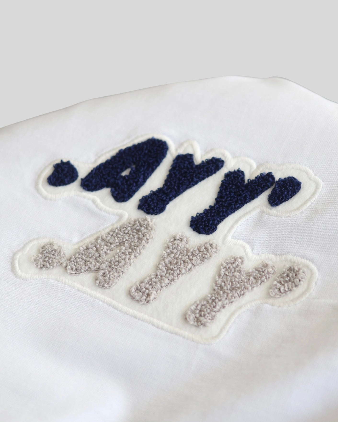 Oversized White T-Shirt Navy