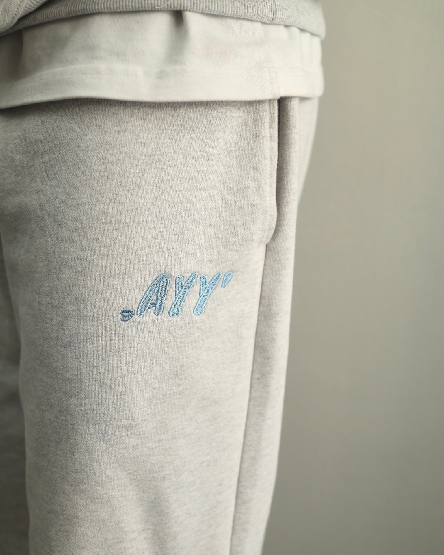 Grey Jogger Blue