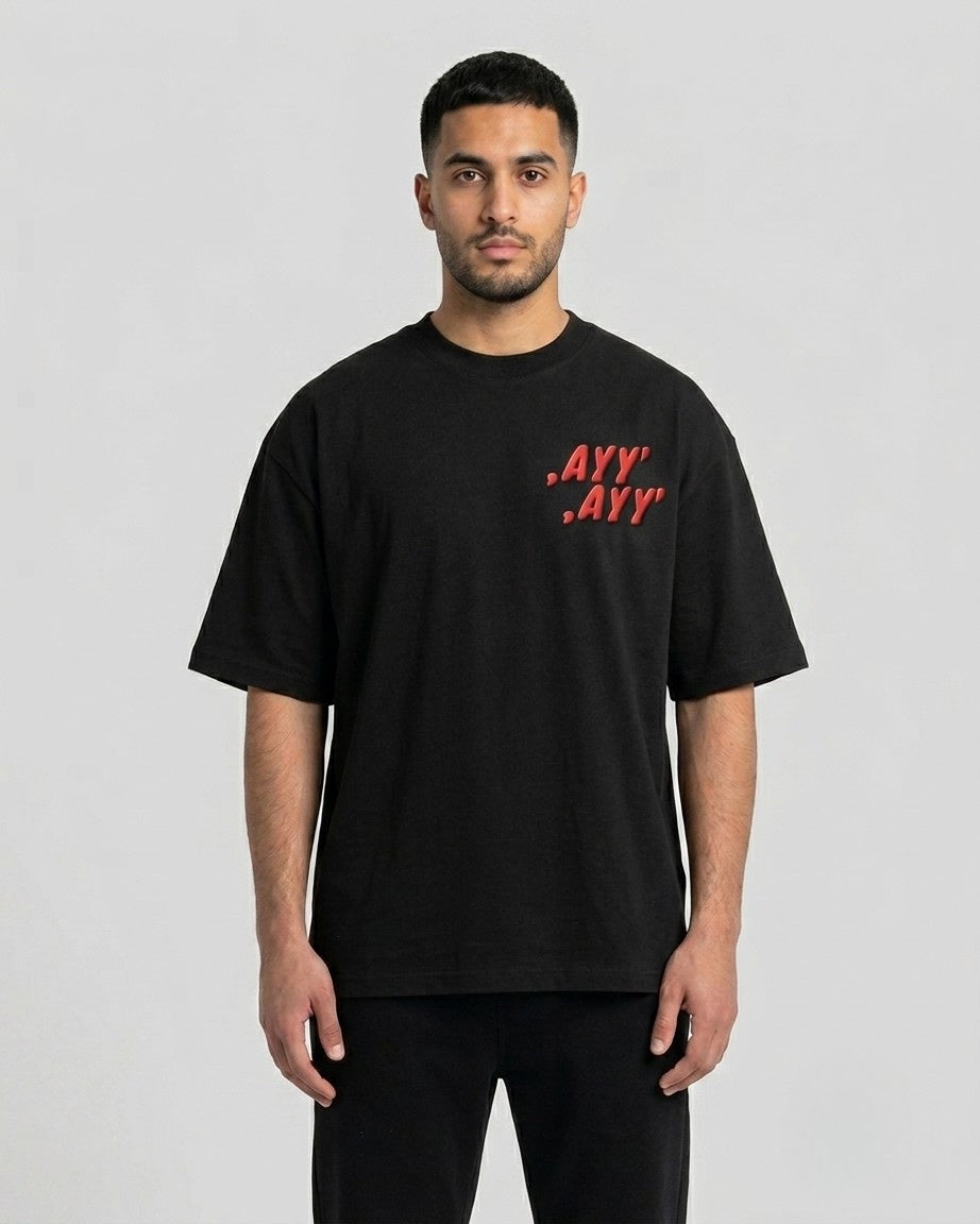 Black T-Shirt Red