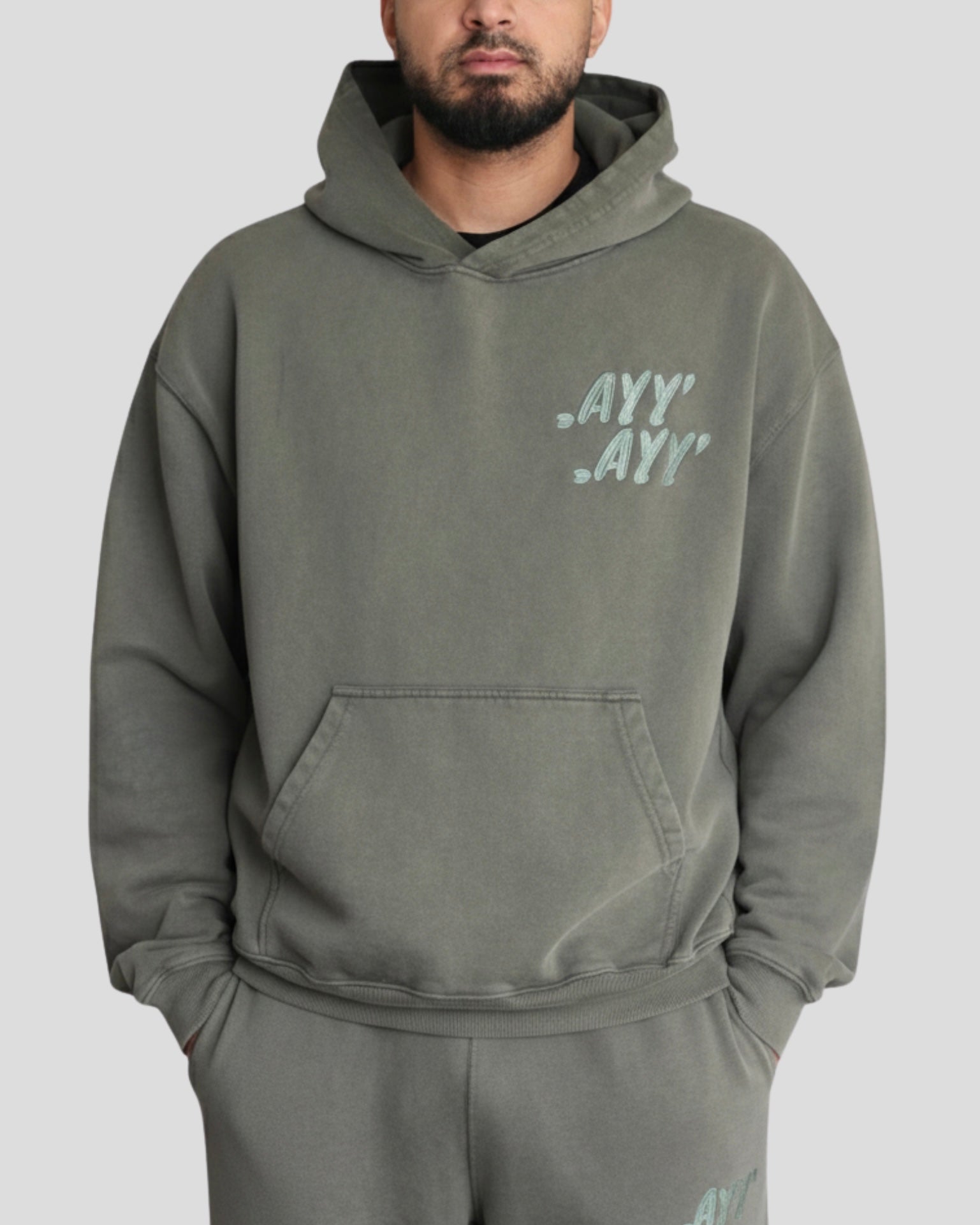 Khaki Hoodie Green