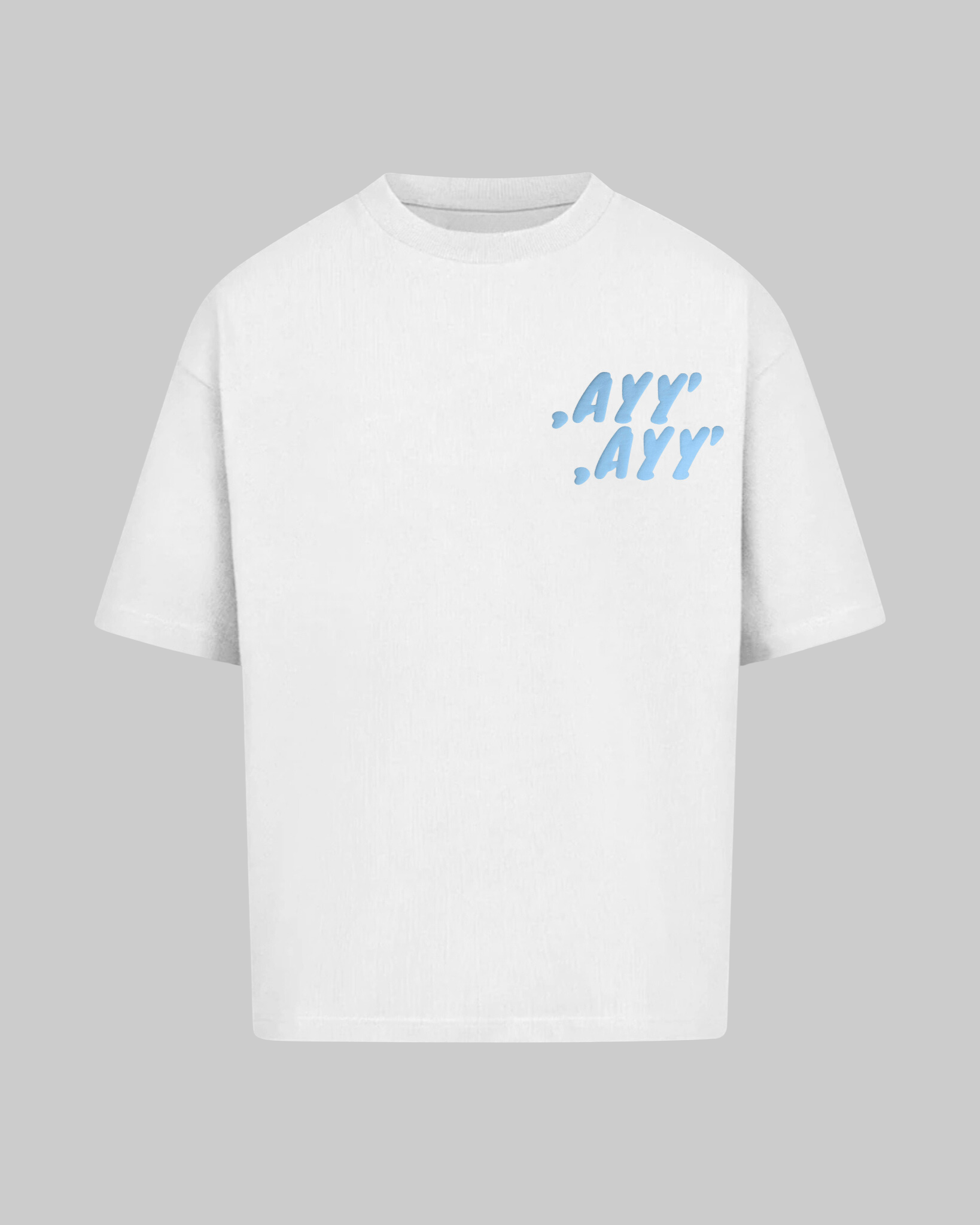 White T-Shirt Blue