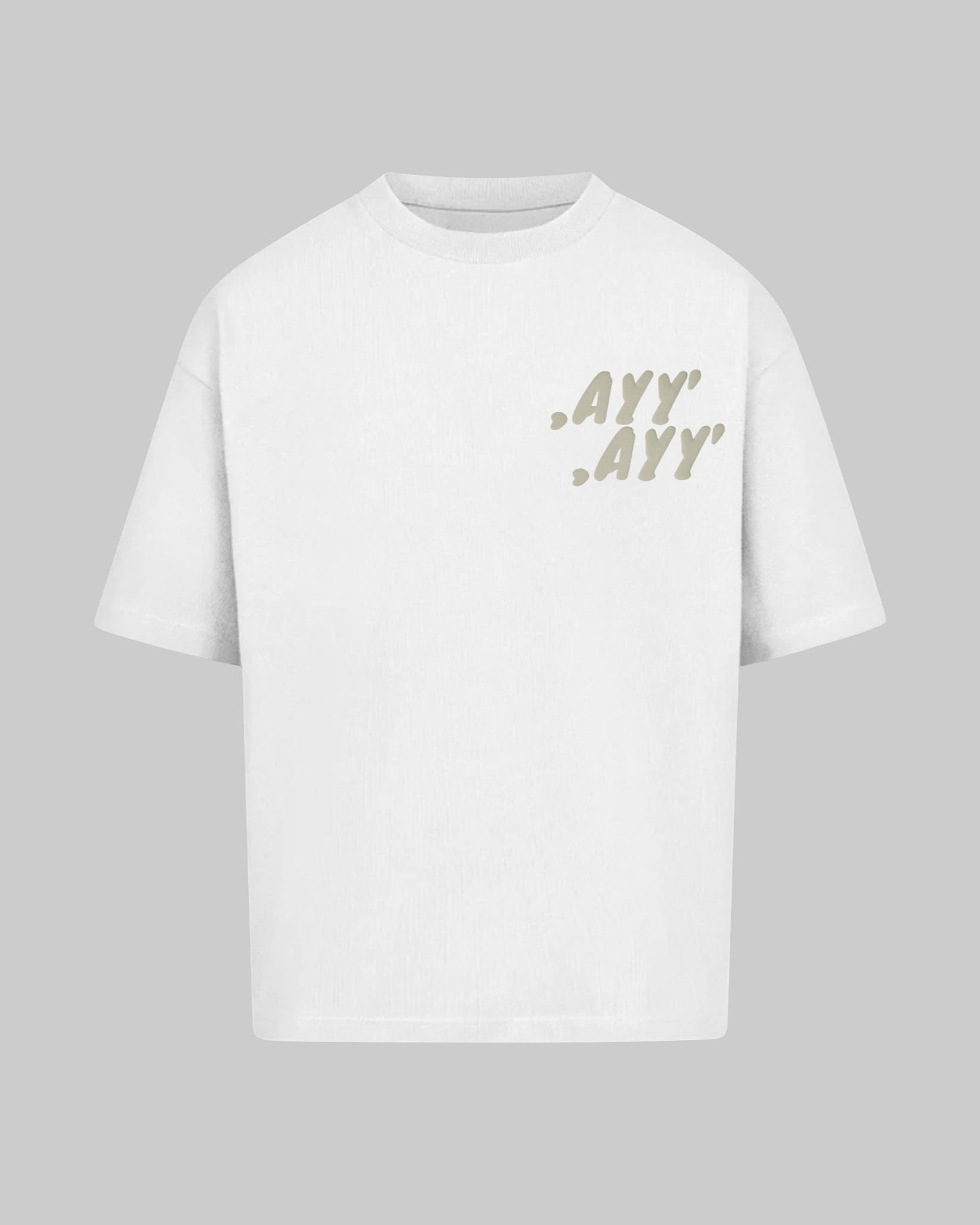 White T-Shirt AYY Arabic