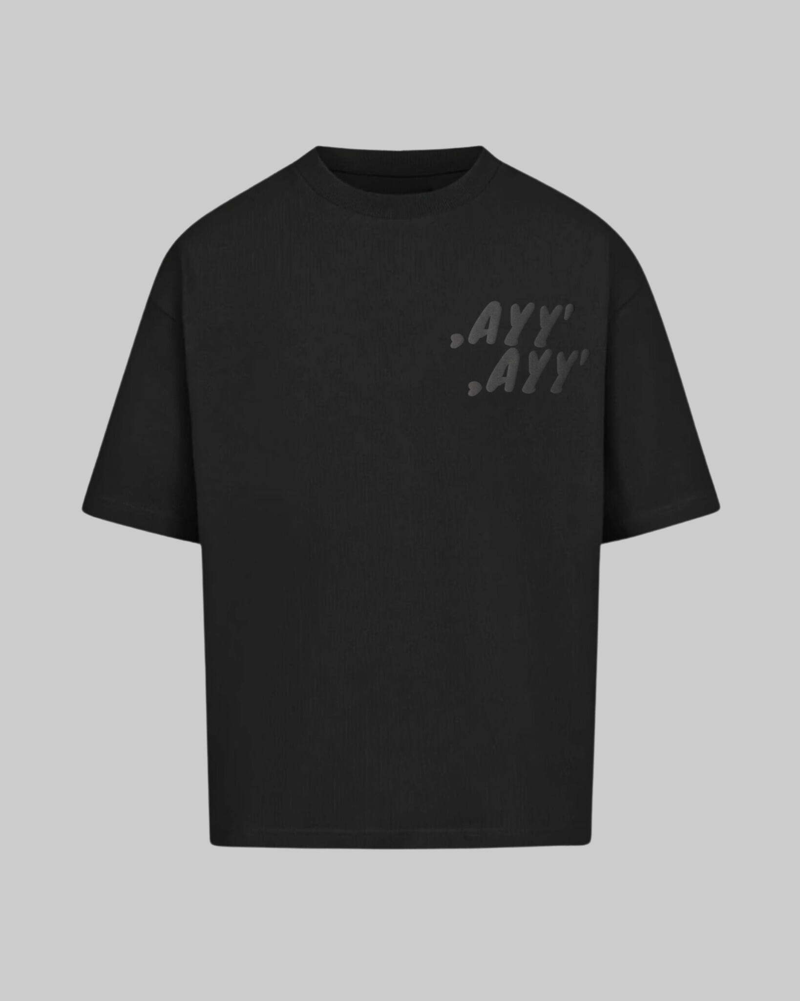 Black T-Shirt AYY Arabic