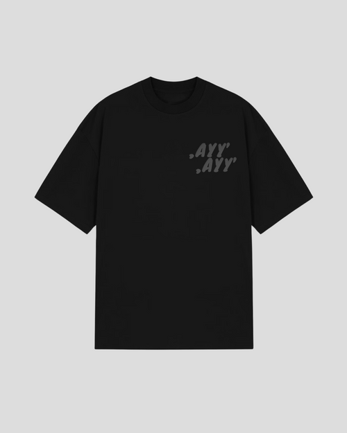 Black T-Shirt Grey