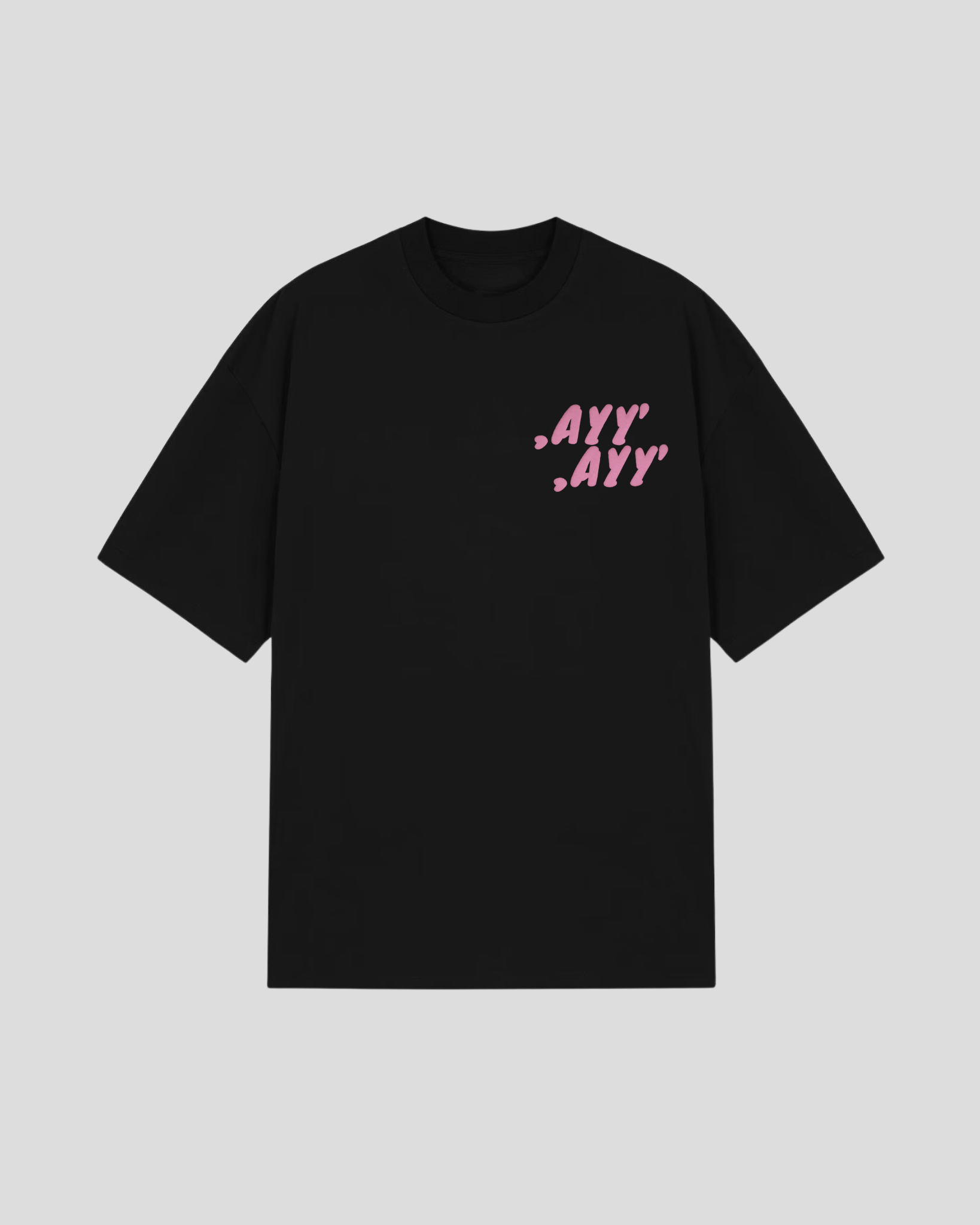 Black T-Shirt Pink MVMNT