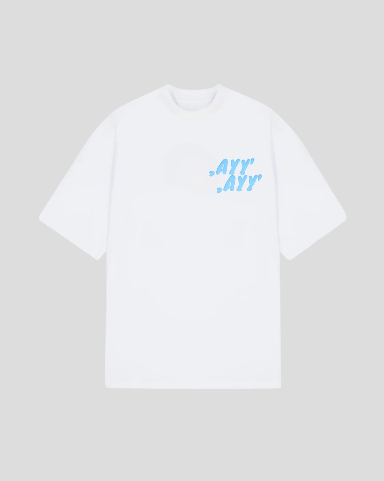 White T-Shirt Blue MVMNT