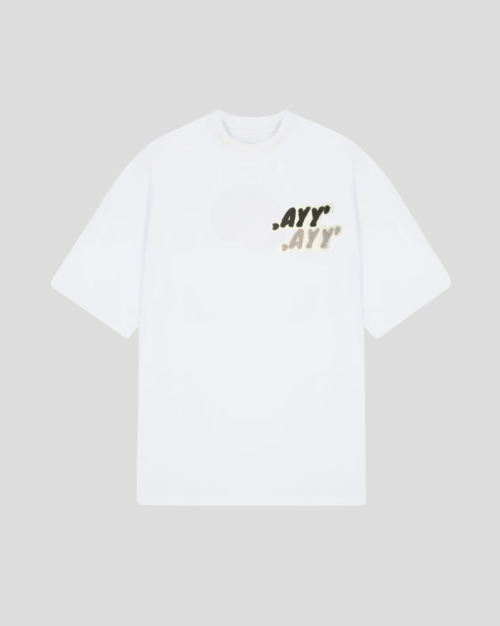 Oversized White T-Shirt Khaki