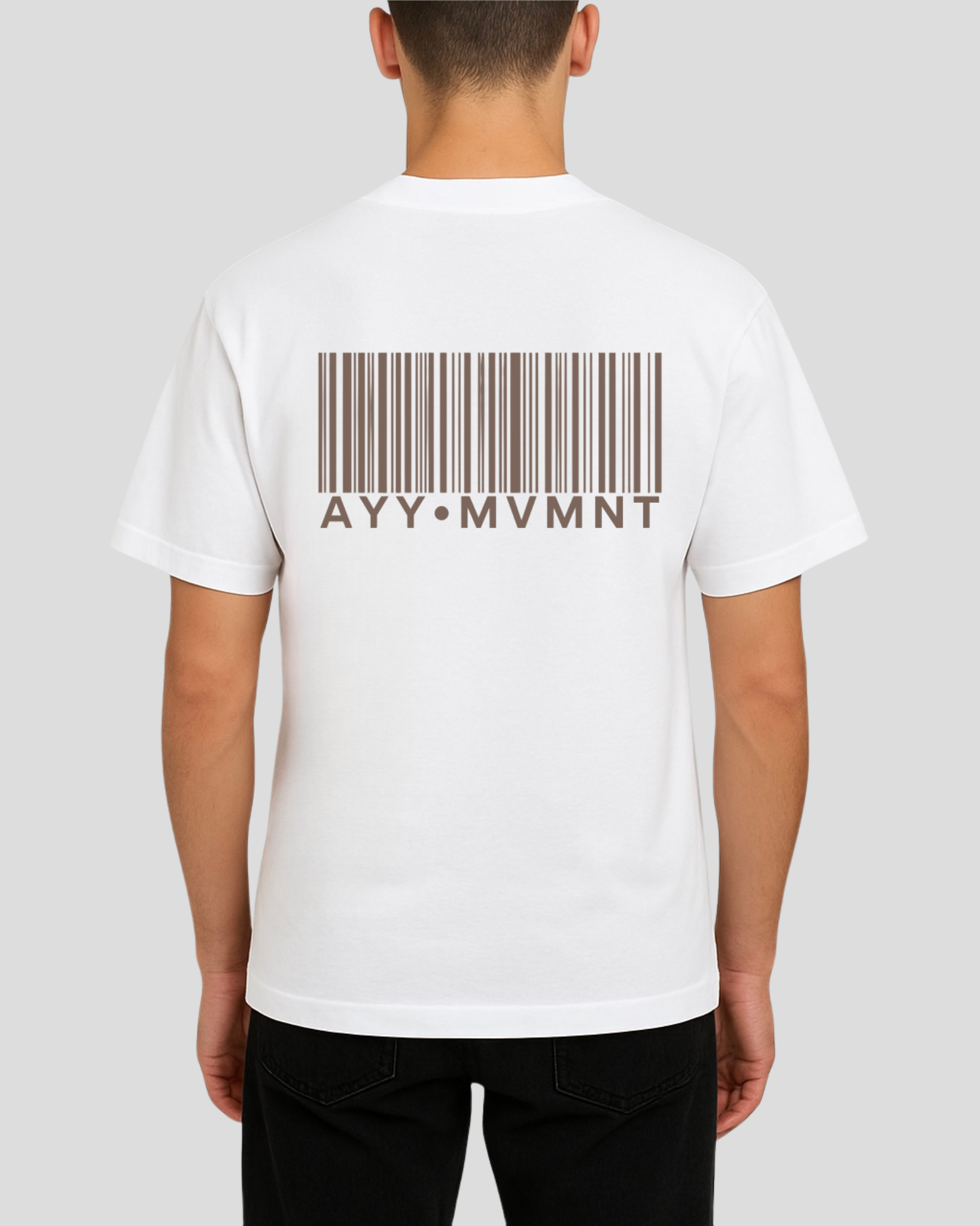 White T-Shirt Brown MVMNT