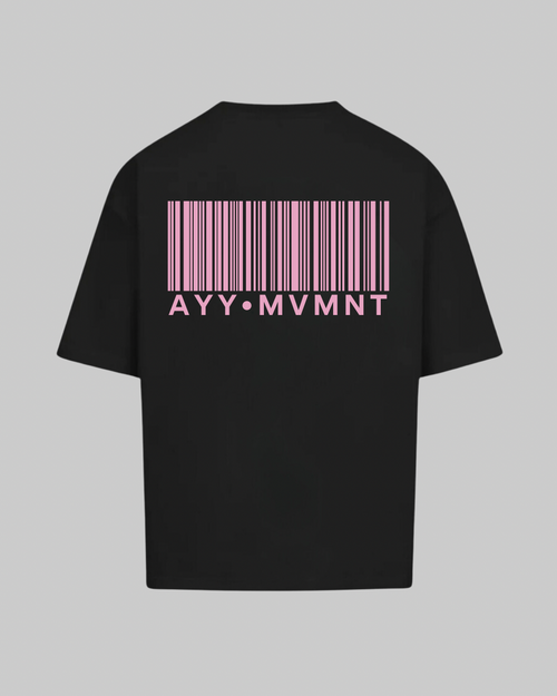 Black T-Shirt Pink MVMNT