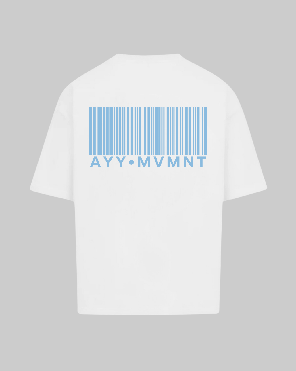 White T-Shirt Blue MVMNT