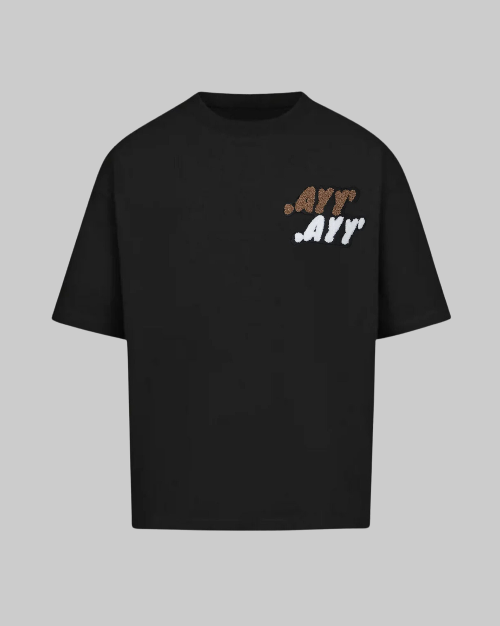 Oversized Black T-Shirt Brown
