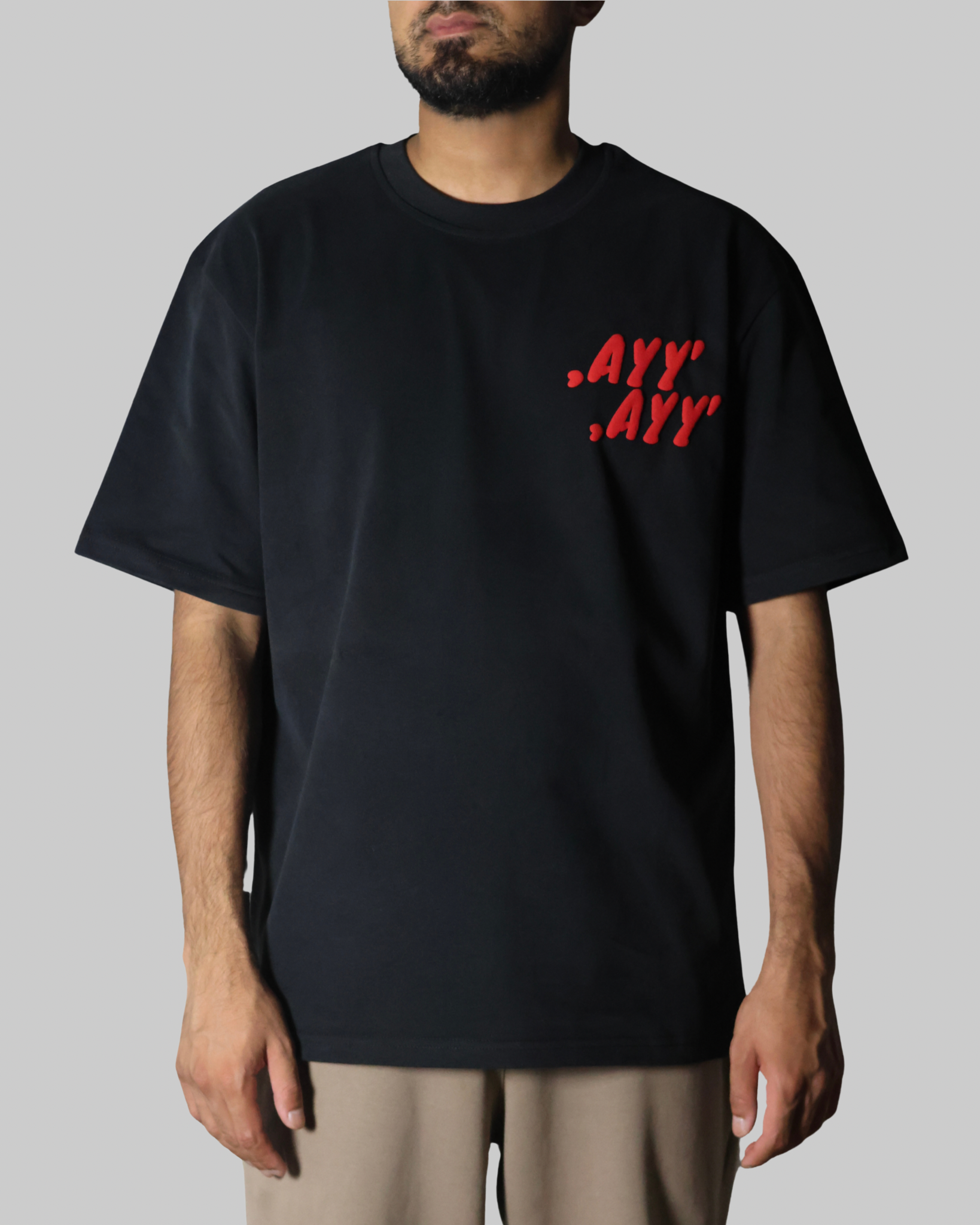 Black T-Shirt Red MVMNT