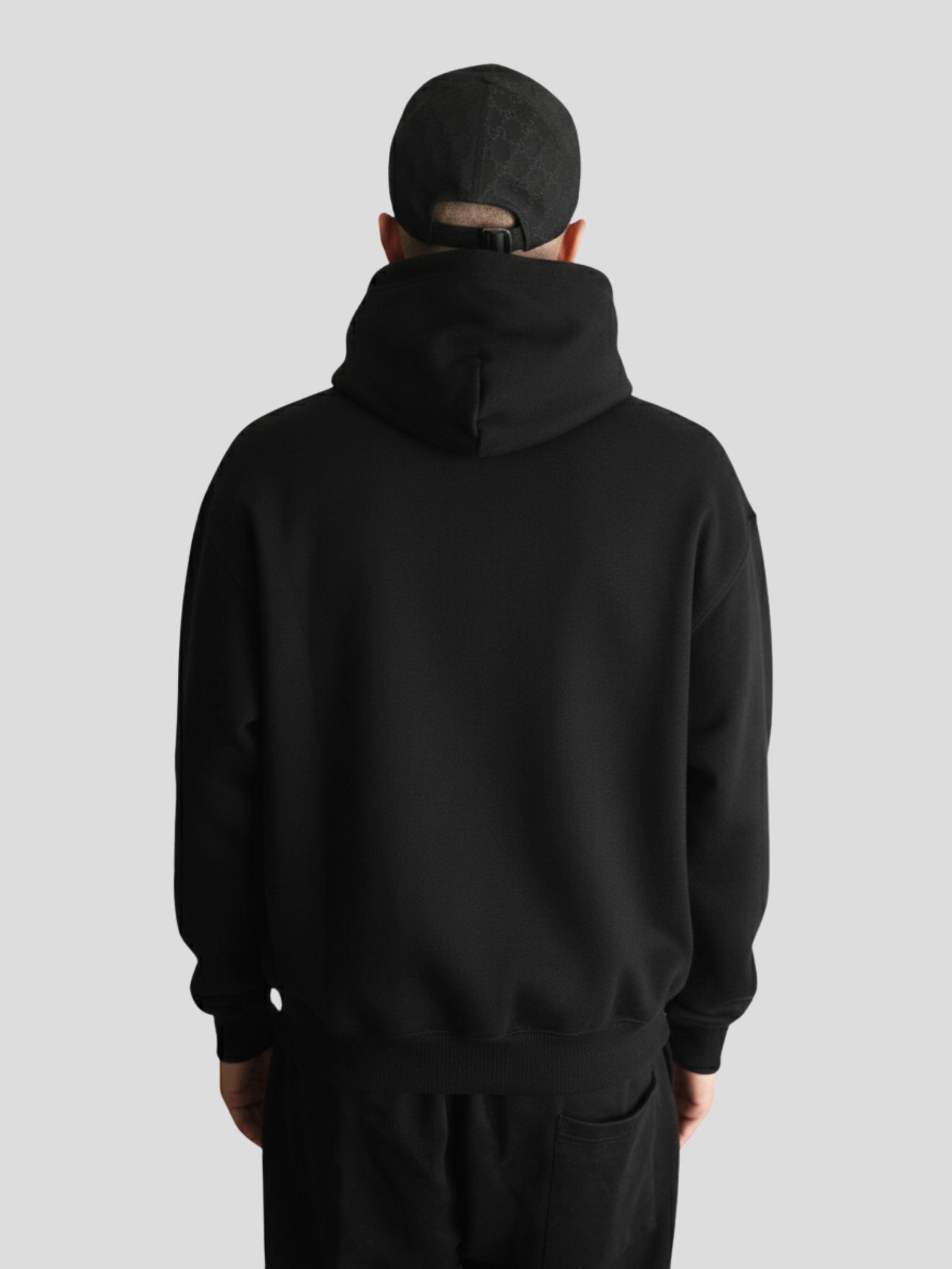 Black Hoodie Grey