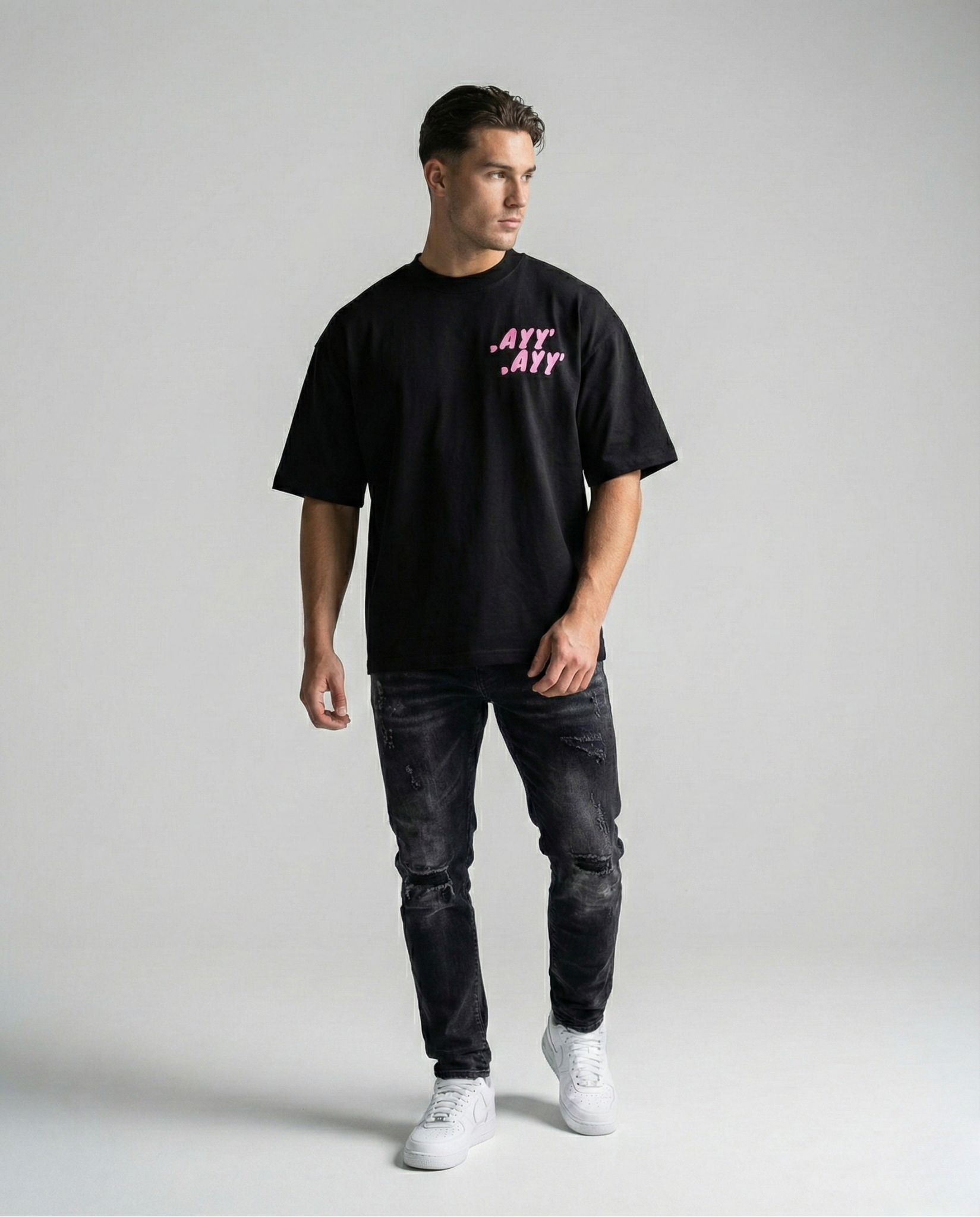 Black T-Shirt Pink