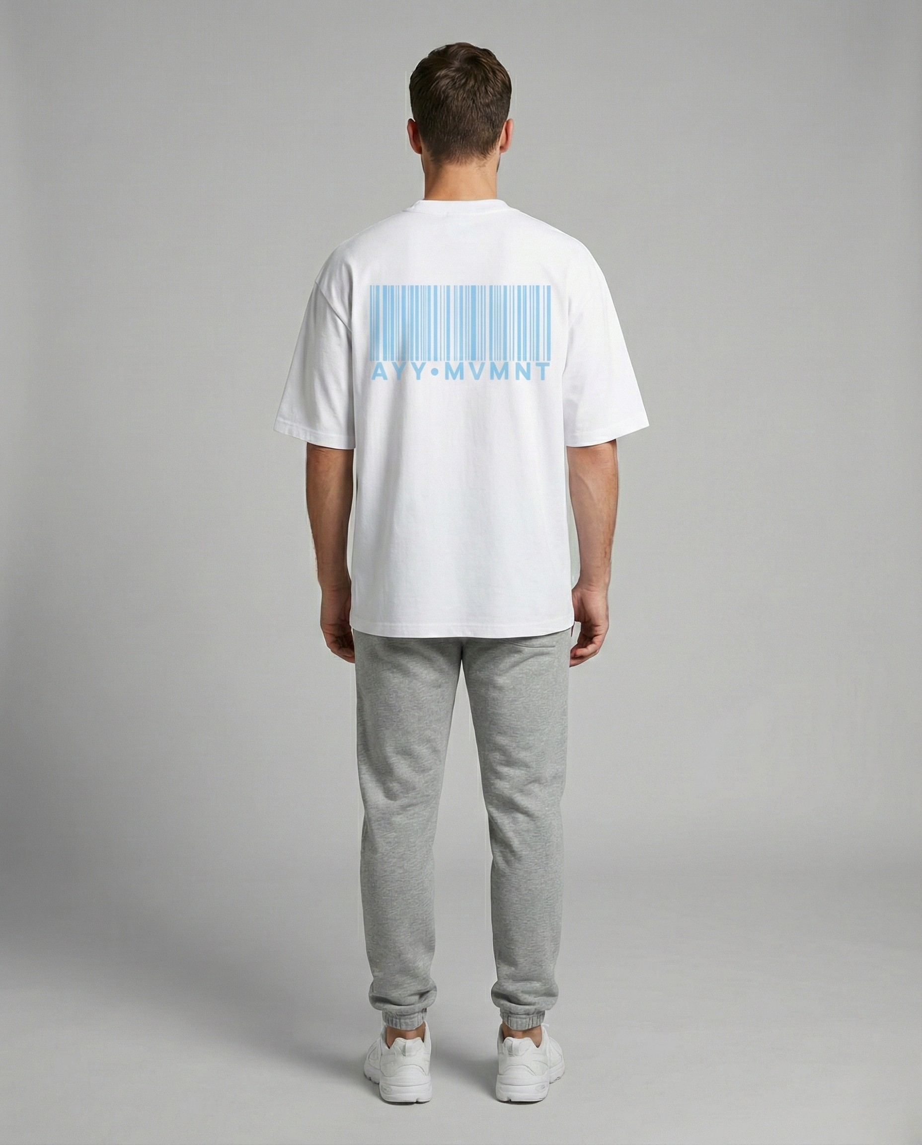 White T-Shirt Blue MVMNT