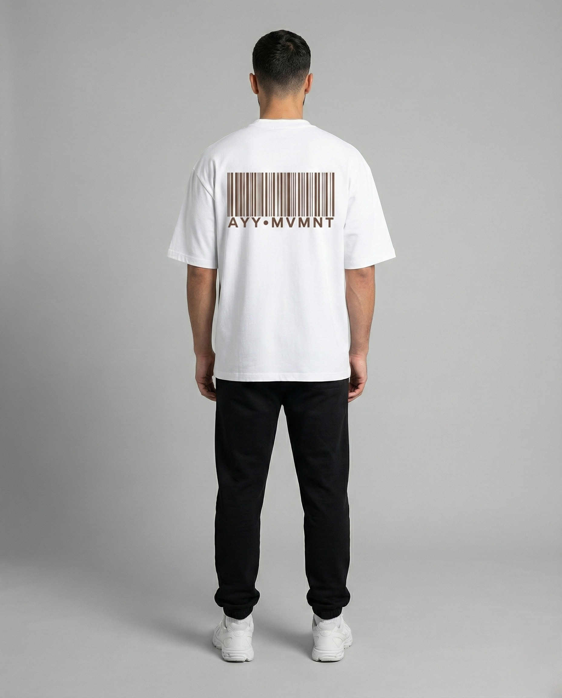 White T-Shirt Brown MVMNT