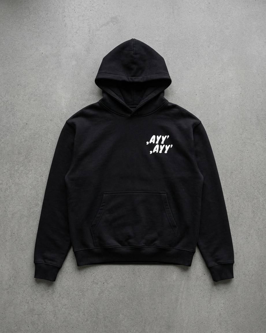 Black Hoodie Grey