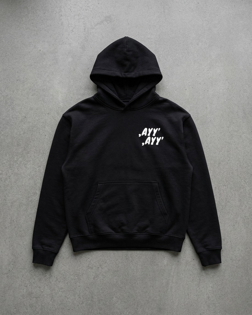 Black Hoodie Grey