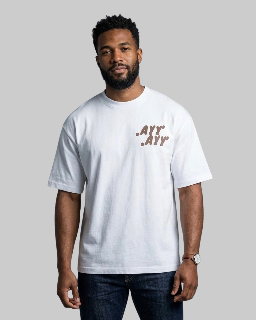 White T-Shirt Brown