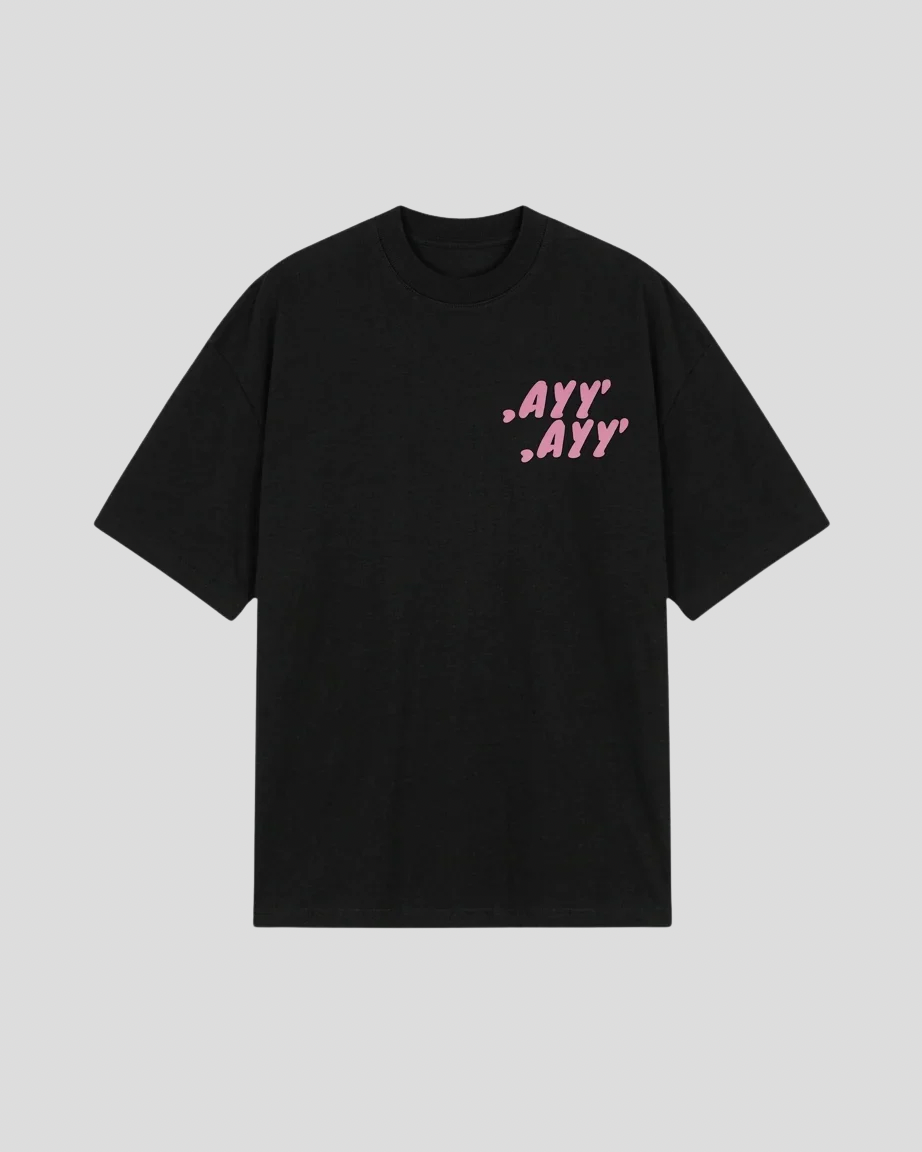 Black T-Shirt Pink