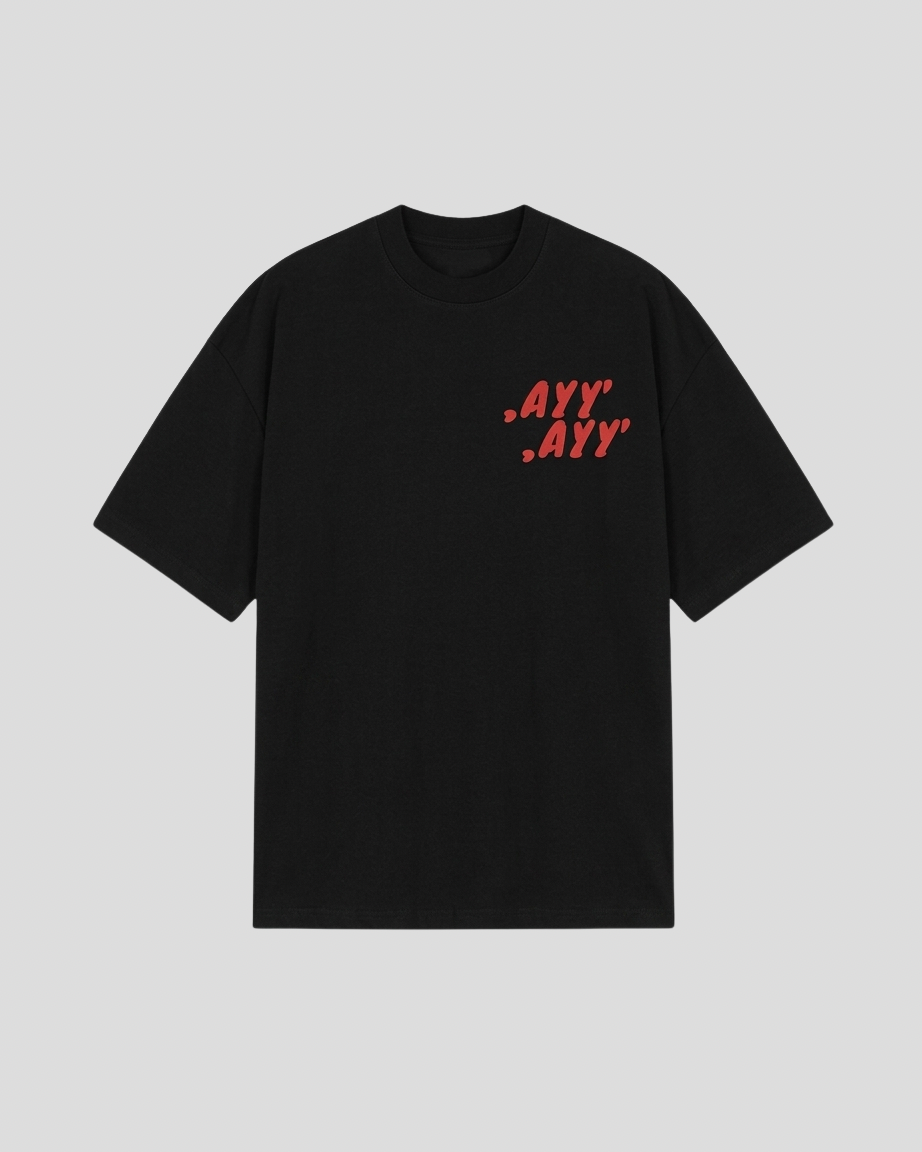 Black T-Shirt Red MVMNT