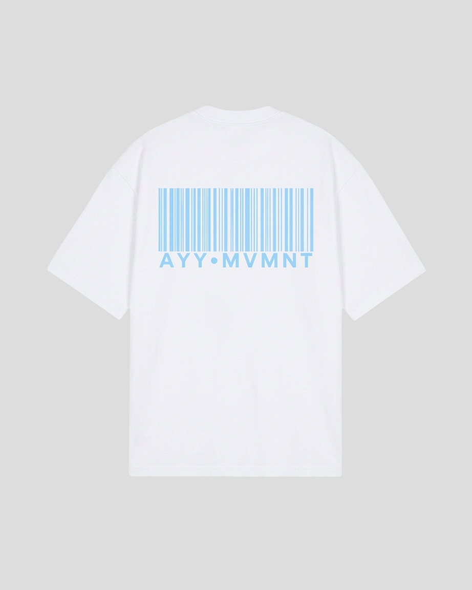 White T-Shirt Blue MVMNT