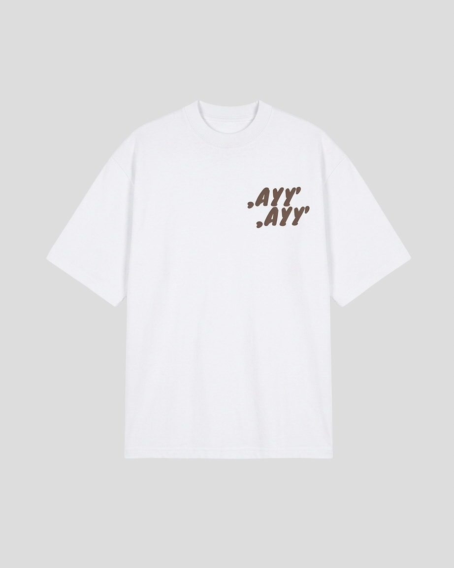 White T-Shirt Brown MVMNT