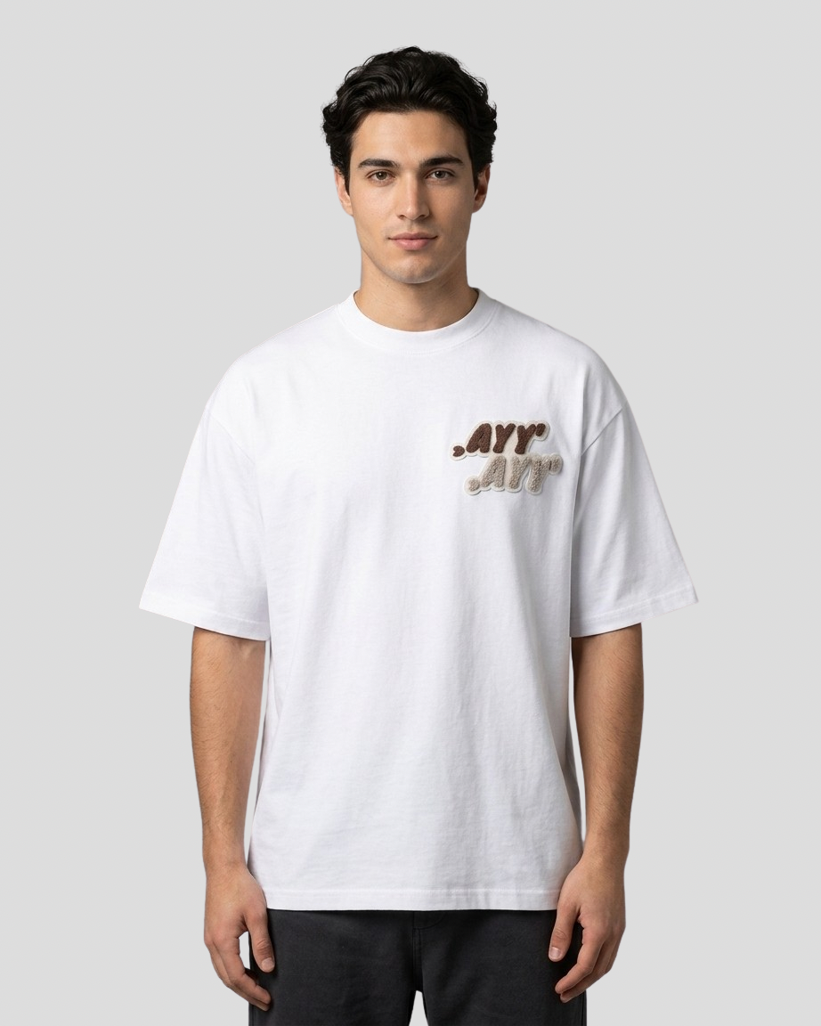 Oversized White T-Shirt Sand