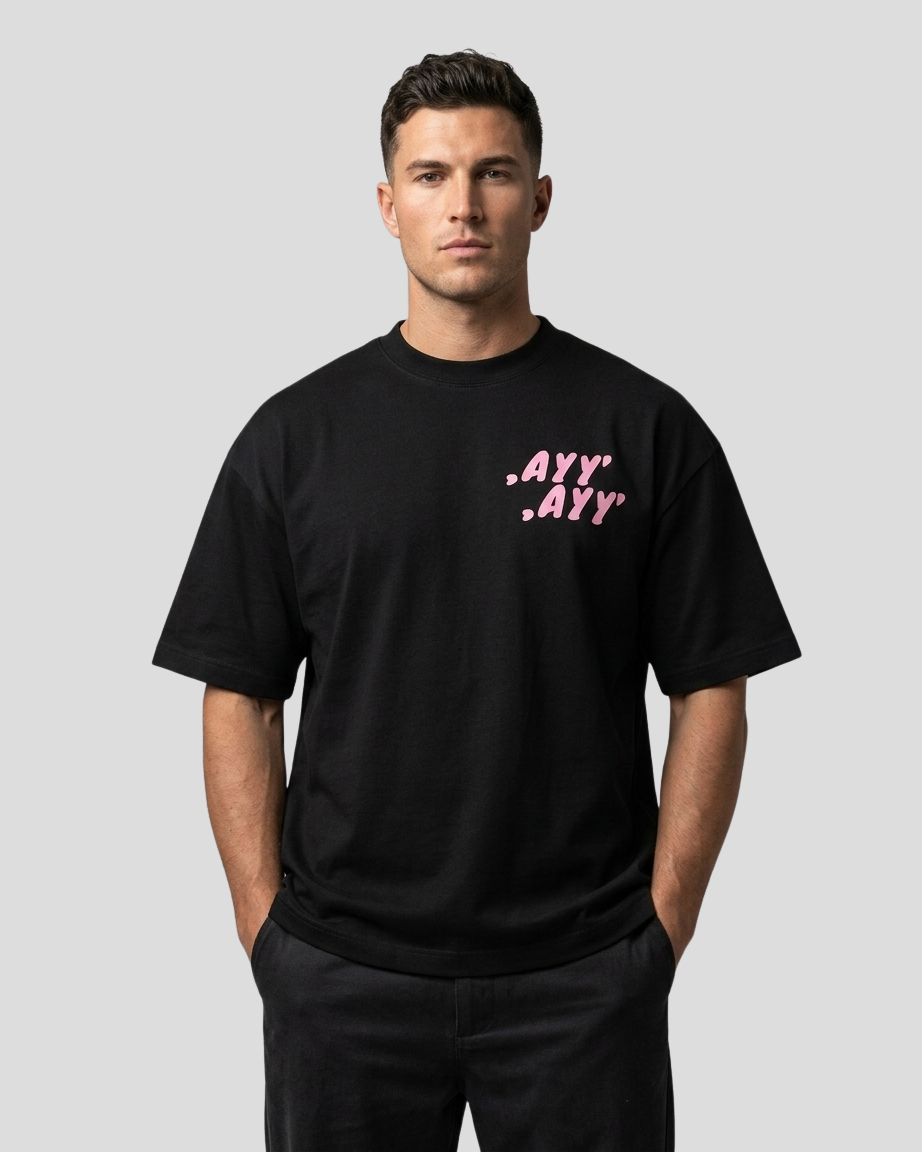 Black T-Shirt Pink
