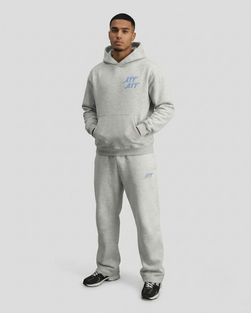 Grey Jogger Blue