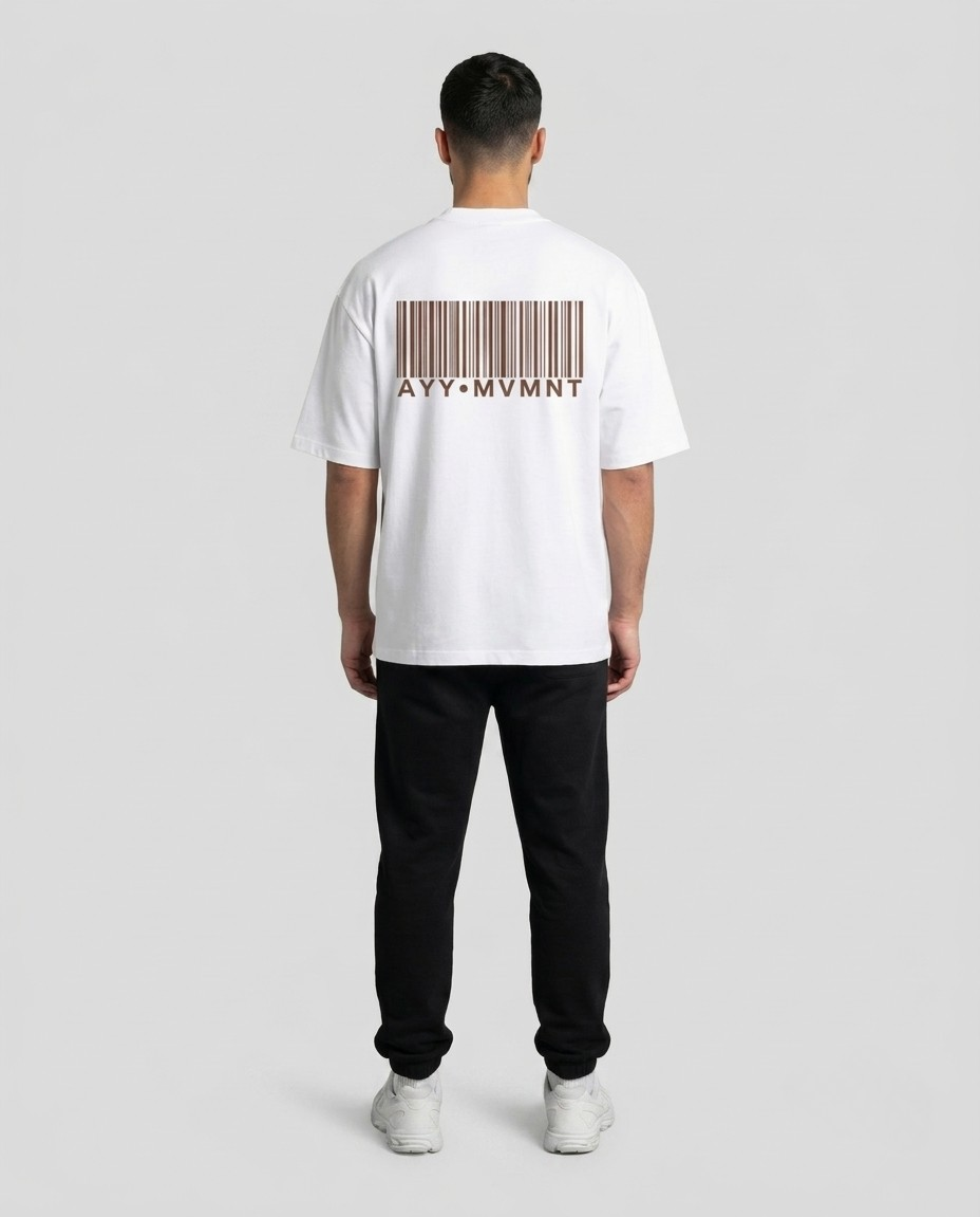 White T-Shirt Brown MVMNT
