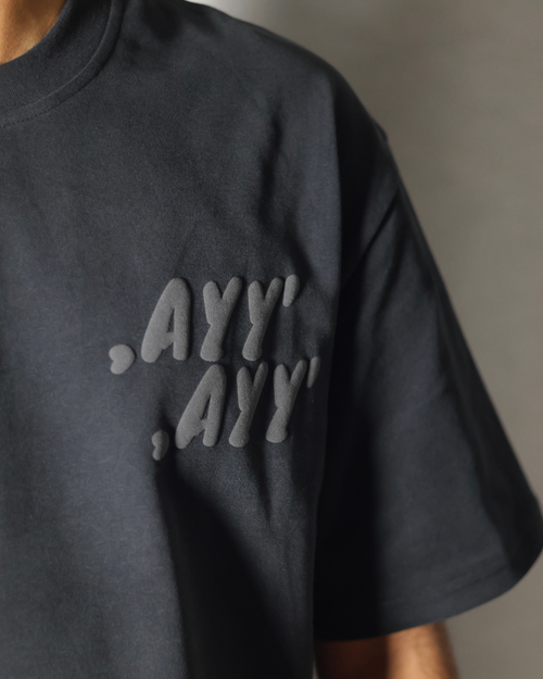 Black T-Shirt Grey