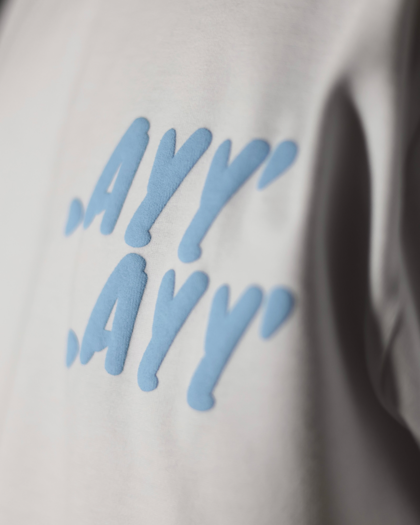 White T-Shirt Blue